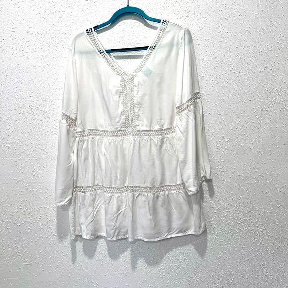 OP Other - OP White Lace Detail Top medium